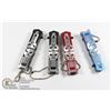 Image 1 : LOT OF 4 MINI SKULL KNIVES 2 BLACK, 1 RED, 1 BLUE