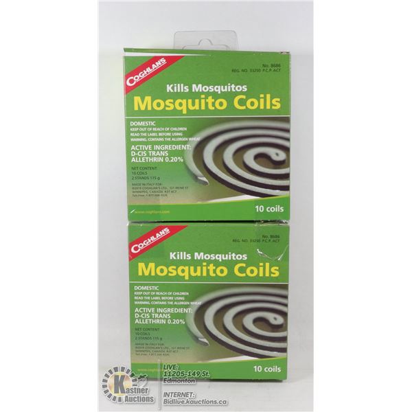 NEW COGHLANS MOSQUITO COILS *** 20 COILS TOTAL***