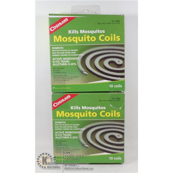 NEW COGHLANS MOSQUITO COILS *** 20 COILS TOTAL***