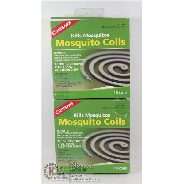 NEW COGHLANS MOSQUITO COILS *** 20 COILS TOTAL***
