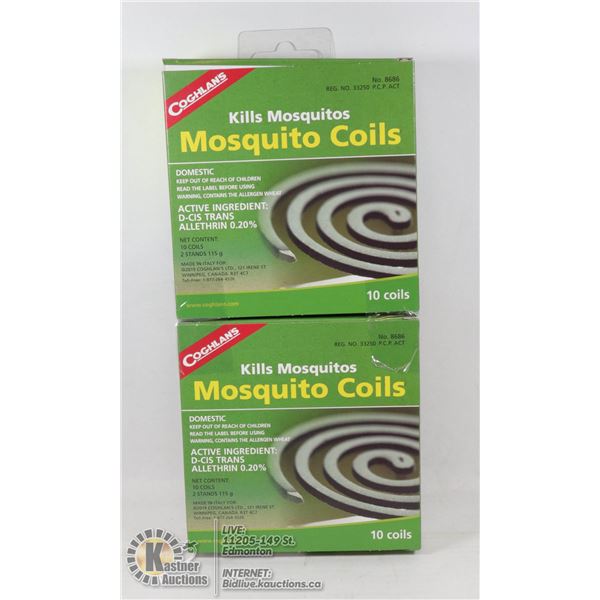 NEW COGHLANS MOSQUITO COILS *** 20 COILS TOTAL***