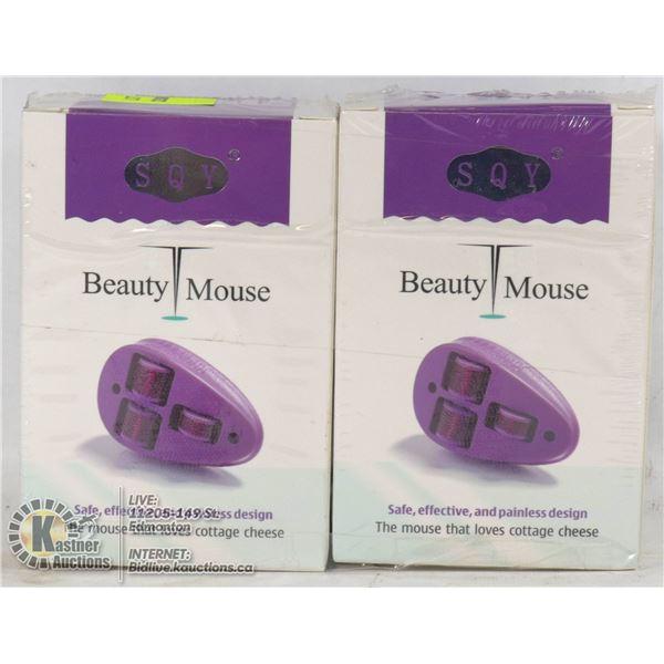 LOT OF 2 SQY BEAUTY MOUSE