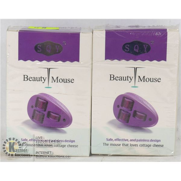 LOT OF 2 SQY BEAUTY MOUSE