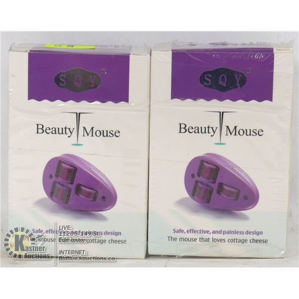LOT OF 2 SQY BEAUTY MOUSE