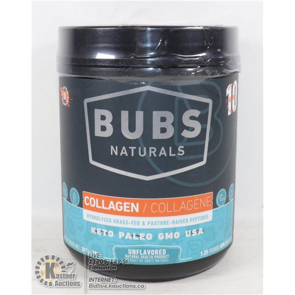 BUBS NATURALS COLLAGEN PROTEIN BUBS NATURALS COLL UNFLAVORED - 567G