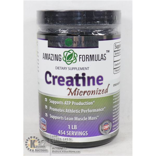 AMAZING FORMULAS CREATINE DIETARY SUPPLEMENT 1LB 454 SERVINGS