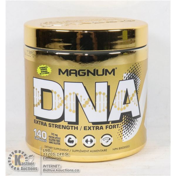 MAGNUM DNA EXTRA STRENGTH DIETARY SUPPLEMENT 140 CAPSULES
