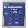 Image 1 : BLUE GLASS SPRAY BOTTLES 12 X 2OZ, 3 X 4OZ