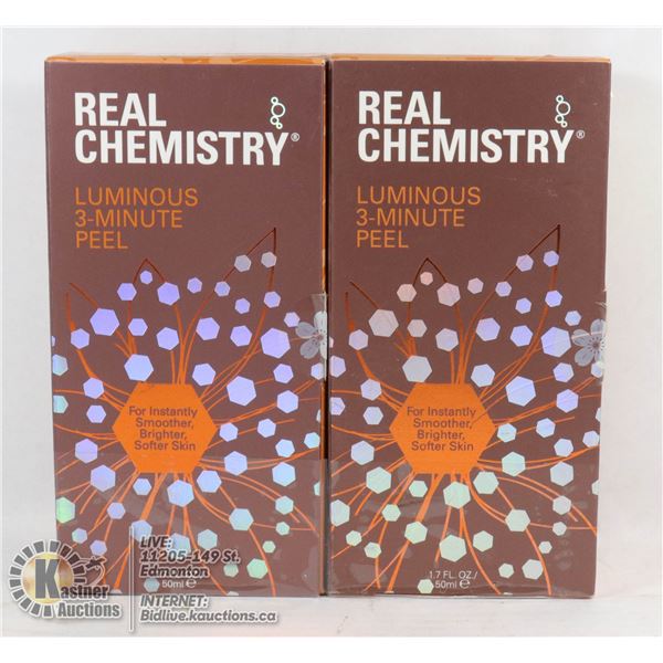 REAL CHEMISTRY LUMINOUS 3-MINUTE PEEL 1.7 FL OZ