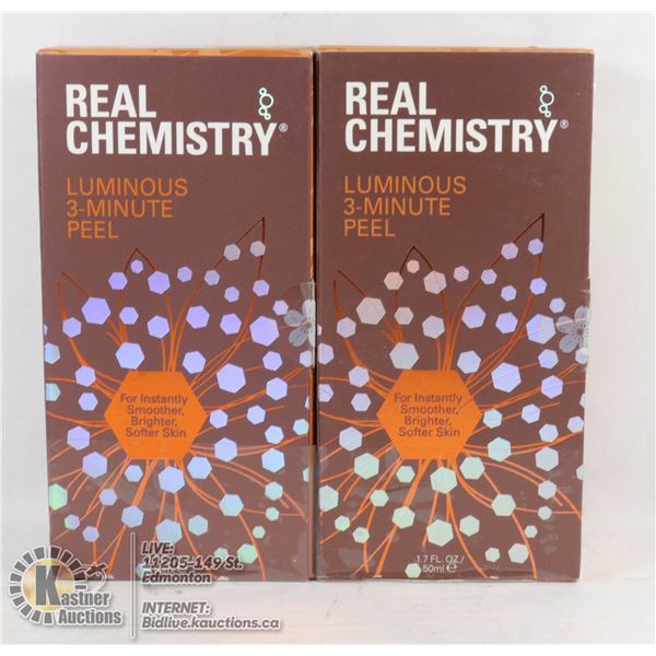REAL CHEMISTRY LUMINOUS 3-MINUTE PEEL 1.7 FL OZ