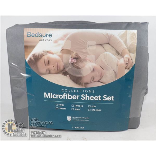 QUEEN SIZE MICROFIBER SHEET SET