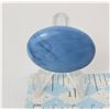 Image 1 : 2)  NATURAL 46 CT BLUE AMERICA OWGHEE OPAL GEMSTONE, READY FOR SETTING.