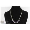 Image 1 : NAPIER PANDORA NECKLACE IN BOX PURPLE AND SILVER GORGEOUS PIECE- NONE