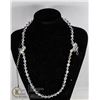 Image 1 : AUSTRIAN CRYSTAL DOUBLE STRAND ELEGANT NECKLACE IN BOX VINTAGE- NONE