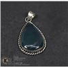 Image 1 : #17-NATURAL INDIA BLOODSTONE PENDANT JEWELRY/ SILVER PLATED/ HEALING MINERAL