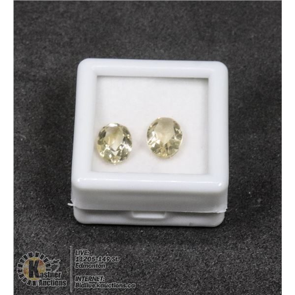 #187-CITRINE GEMSTONES 7 x 9mm 3.20ct JEWELRY/ UNTREATED/ OVAL