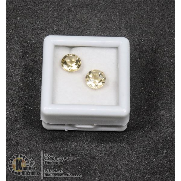 #167-CITRINE GEMSTONES APPROX. 7mm/ 2.45ct JEWELRY/ UNTREATED/ ROUND