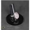 Image 1 : #41-NATURAL PINK ROSE QUARTZ RING SIZE 8 JEWELRY/ SILVER PLATED/ HEALING MINERAL