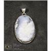 Image 1 : #33-DENDRITIC OPAL PENDANT JEWELRY/ SILVER PLATED/ HEALING MINERAL