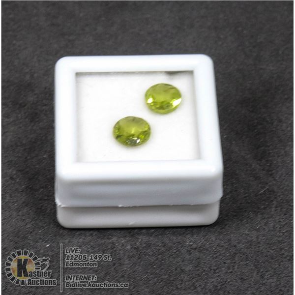 #171-GREEN PERIDOT GEMSTONES 3.0ct/7mm JEWELRY/ UNTREATED/ ROUND
