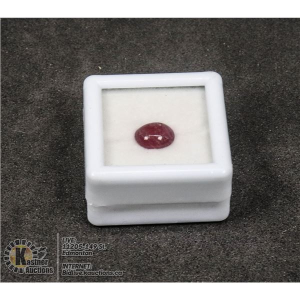 #207-RED RUBY GEMSTONE 2.0ct JEWELRY/ TREATED/ CABOCHON