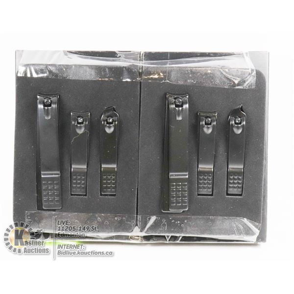 LOT OF TWO 3 PCS NAIL CLIPPER SET
