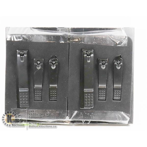 LOT OF TWO 3 PCS NAIL CLIPPER SET