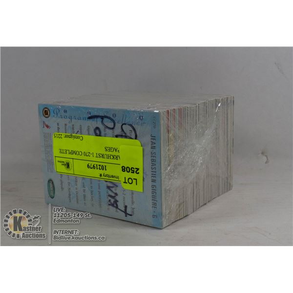 94-95 PARKHURST 1-270 COMPLETE SET IN PAGES