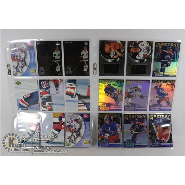 x18 WAYNE GRETZKY COLLECTORS HOCKEY CARDS
