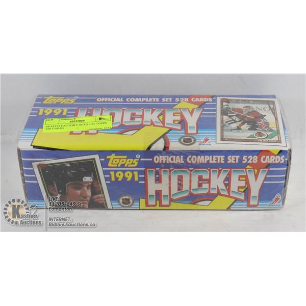 SEALED FACTORY SET 91-92 TOPPS 528 CARDS