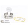 Image 1 : NEW STAINLESS STEEL RING, SIZE 10, IN GOLD TONE BOX