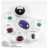 Image 1 : X7 GEMSTONES RUBY, EMERALD, SAPPHIRE, LAPIS LAZULI