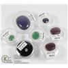 Image 1 : X7 GEMSTONES RUBY, EMERALD, SAPPHIRE, LAPIS LAZULI