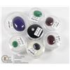 Image 1 : X7 GEMSTONES RUBY, EMERALD, SAPPHIRE, LAPIS LAZULI