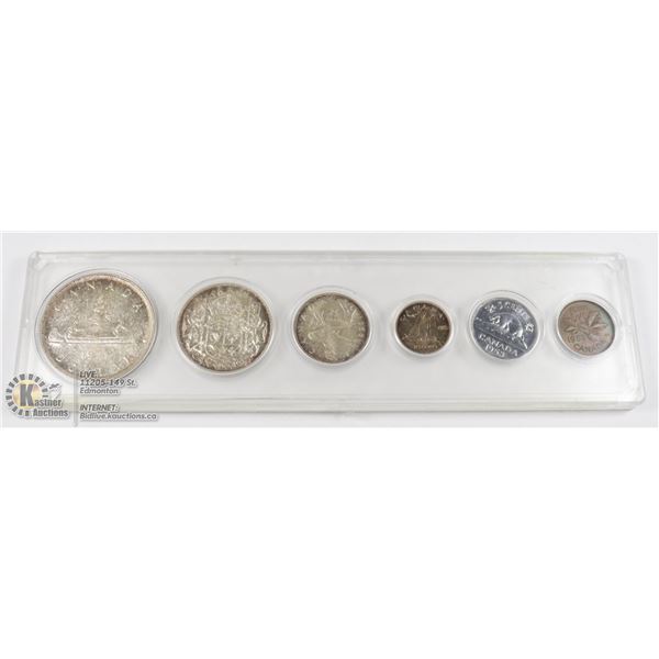 1953 SILVER CANADA 6 COIN SET IN CAPSULE