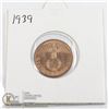 Image 1 : 1939 WWII NAZI GERMANY 2 REICHSPFENNIG COIN, UNC.