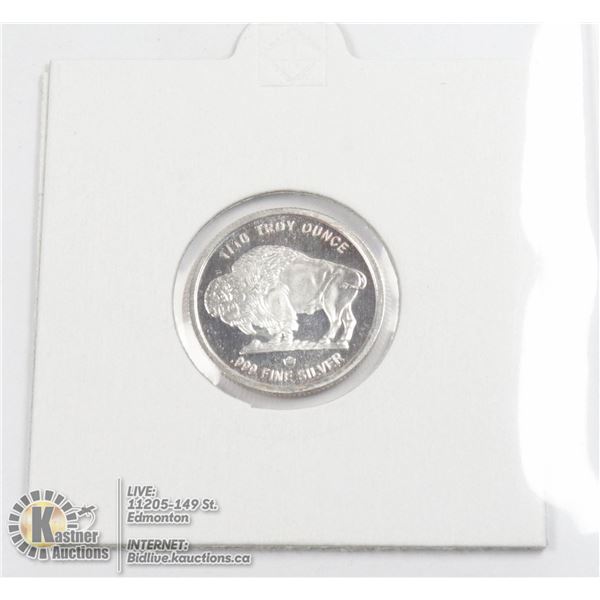PURE .999 SILVER 1/10TH oz BUFFALO ROUND BULLION