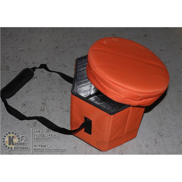 PORTABLE FOLDING CLOTH COOLER (FOLDS FLAT)