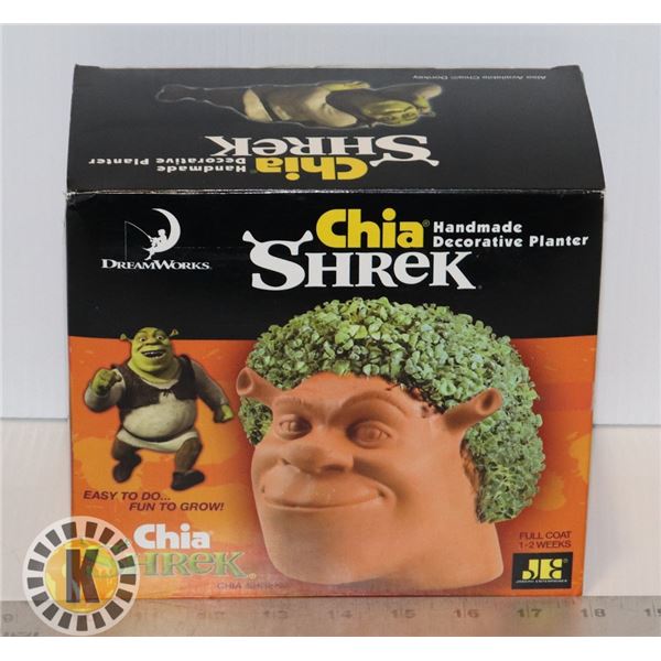 SHREK CHIA PET SET SEED PACKAGE DAMAGED AND PUT IN SANDWICH BAG