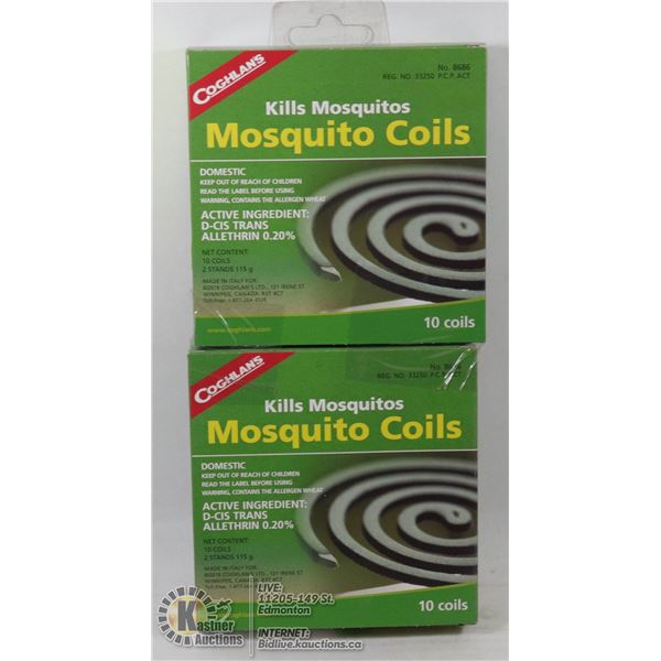 NEW COGHLANS MOSQUITO COILS *** 20 COILS TOTAL***