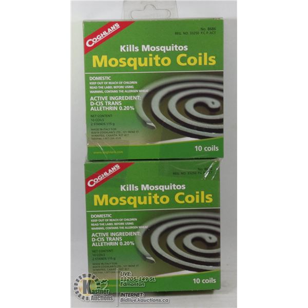 NEW COGHLANS MOSQUITO COILS *** 20 COILS TOTAL***