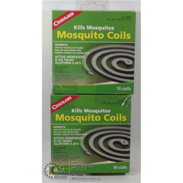 NEW COGHLANS MOSQUITO COILS *** 20 COILS TOTAL***