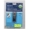 Image 1 : SONY PERSONAL RECORDER VOICE ACTIVATED, DIGITAL AND PC COMPATIBLE   SOFTWARE AND USB CABLE INCLUDED.