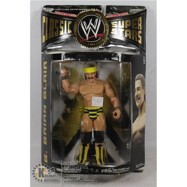WWE CLASSIC SUPER STARS B. BRIAN BLAIR COLLECTOR FIGURE ( 1/2 OF THE KILLER BEES )