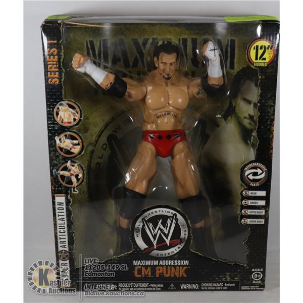 MAXIMUM AGGRESSION 12" CM PUNK FIGURE