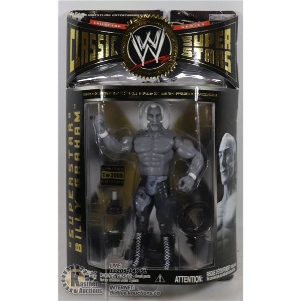 WWE CLASSIC SUPER STAR BILLY GRAHAM  LTD ED 1/3000 COLLECTOR FIGURE