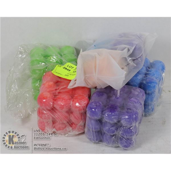 4 BUBBLE CANDLE LGE & 3 BUBBLE CANDLE SM