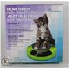 Image 1 : NEW FELINE FRENZY PET TOY WITH SCRATCH PAD BUILT IN. GROOMING AND FUN ALL IN ONE