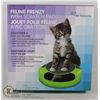 Image 1 : NEW FELINE FRENZY PET TOY WITH SCRATCH PAD BUILT IN GROOMING AND FUN ALL IN ONE