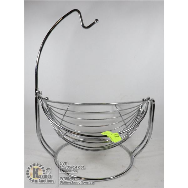 MODERN ST. STEEL SWINGING FRUIT BASKET